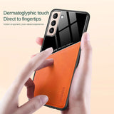 TPU Leather Magnetic Holder Case For Samsung Galaxy