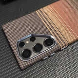 Luxury Carbon Fiber Texture Alloy Case For Samsung