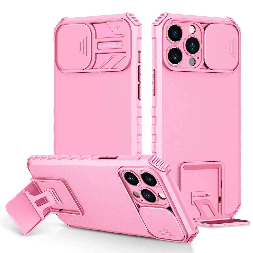 Shockproof Slide Camera Protection Magnetic Case For iPhone