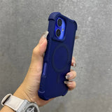 Magnetic Luxury Matte Fall prevention Case For iPhone