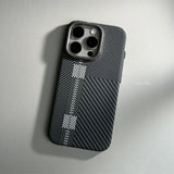 Carbon Fiber Abstract Geometric MagSafe Case For iPhone