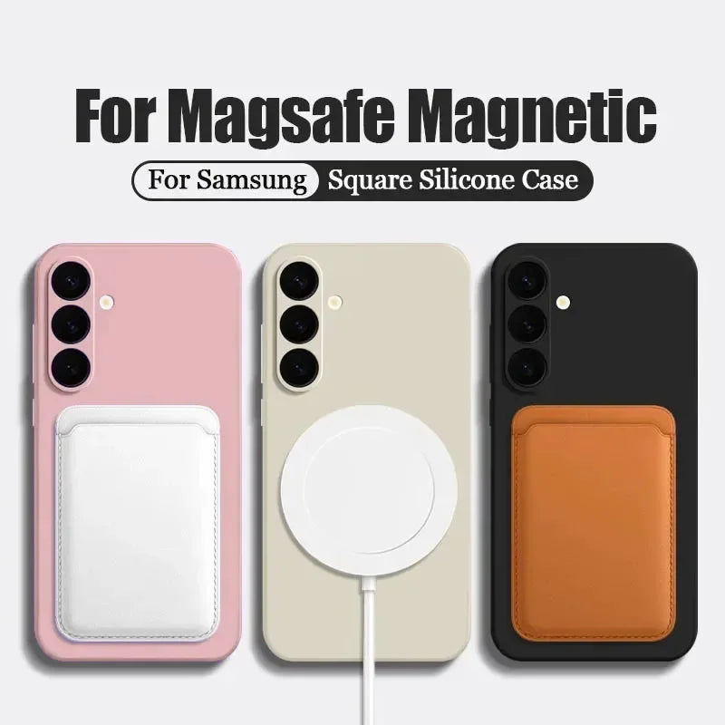 Liquid Silicone For Magsafe Magnetic Case For Samsung Galaxy