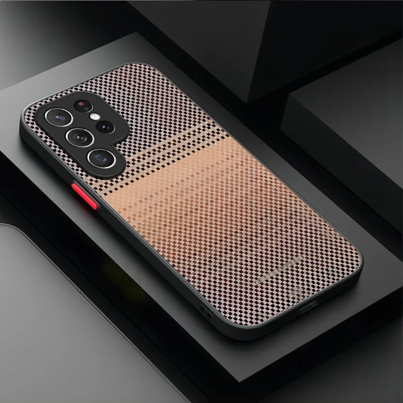 Luxury Real Aramid Fiber Matte Case For Samsung Galaxy