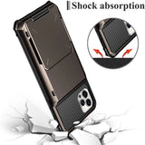 Card Slots Wallet Case For iPhone