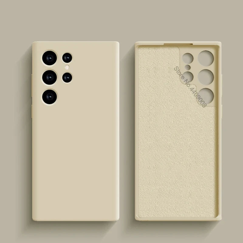 Liquid Soft Silicone Case For Samsung