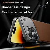 Business Aromatherapy Leather Case for iPhone