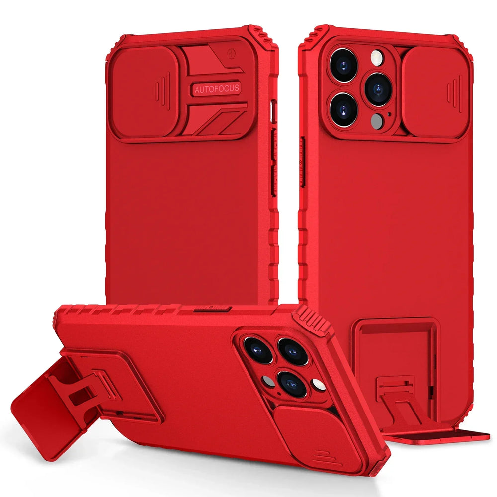 Shockproof Slide Camera Protection Magnetic Case For iPhone