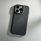 Carbon Fiber Abstract Geometric MagSafe Case For iPhone