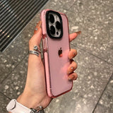 Luxury Transparent Airbag Bumper Case For iPhone