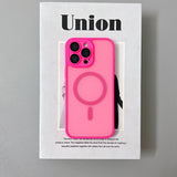 Magnetic Luxury Matte Translucent Armor Shockproof Case For iPhone