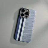 Alloy Lens Hit Color Hard PC  Carbon Fibre Wireless Charging Case for iPhone