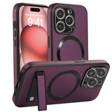 Luxury Magnetic Leather Stand Phone Case For iPhone