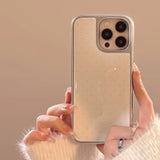 Electroplated INS Simple Polka Dots Phone case For iPhone