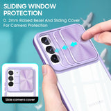 Slide Window Clear Case For Samsung