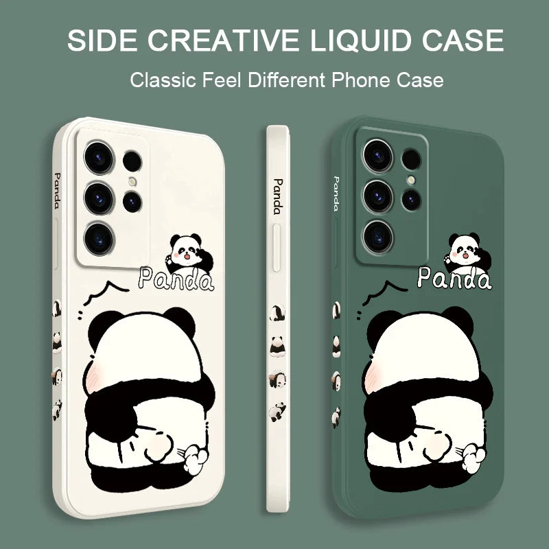 Cute Panda Silicone Case For Samsung