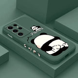 Cute Panda Silicone Case For Samsung