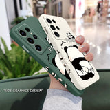 Cute Panda Silicone Case For Samsung