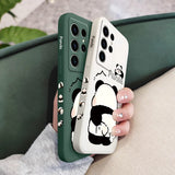 Cute Panda Silicone Case For Samsung