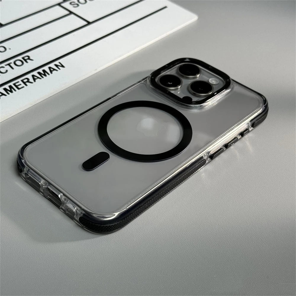 Transparent Magnetic Wireless Case For iPhone