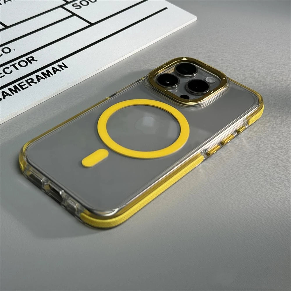 Transparent Magnetic Wireless Case For iPhone