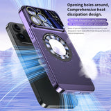 Mesh Heat Dissipation Glass Lens Case For iPhone