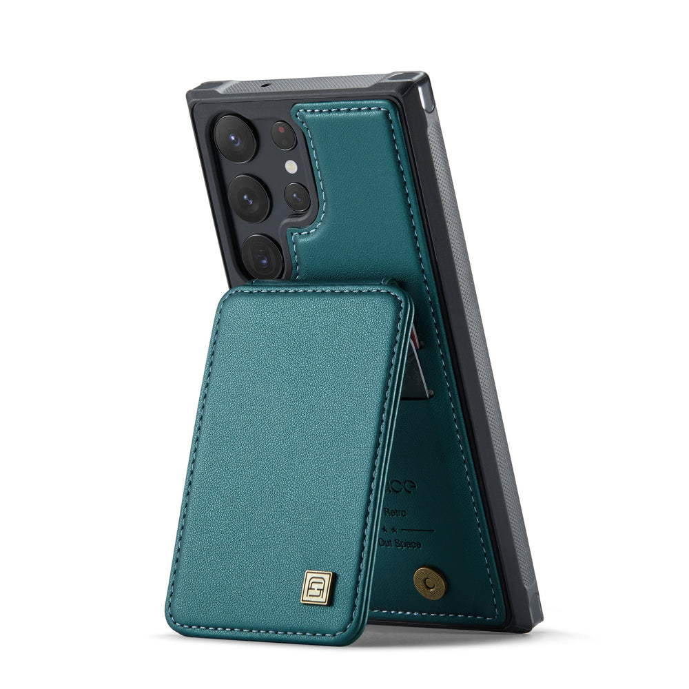Magnetic Cards Solt Wallet Stand Case for Samsung
