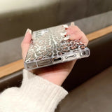 Vintage Glitter Leopard Print Phone Case For Samsung
