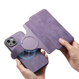 2 in 1 Detachable Leather Wallet For Magsafe Magnetic Phone Case For iPhone