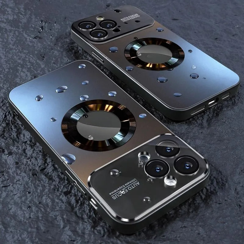 Fashionable Large Window Magnetic Case For iPhone