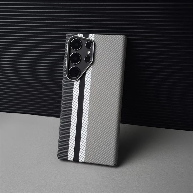 Luxury Carbon Fiber Wireless Charging Magsafe Case for Samsung