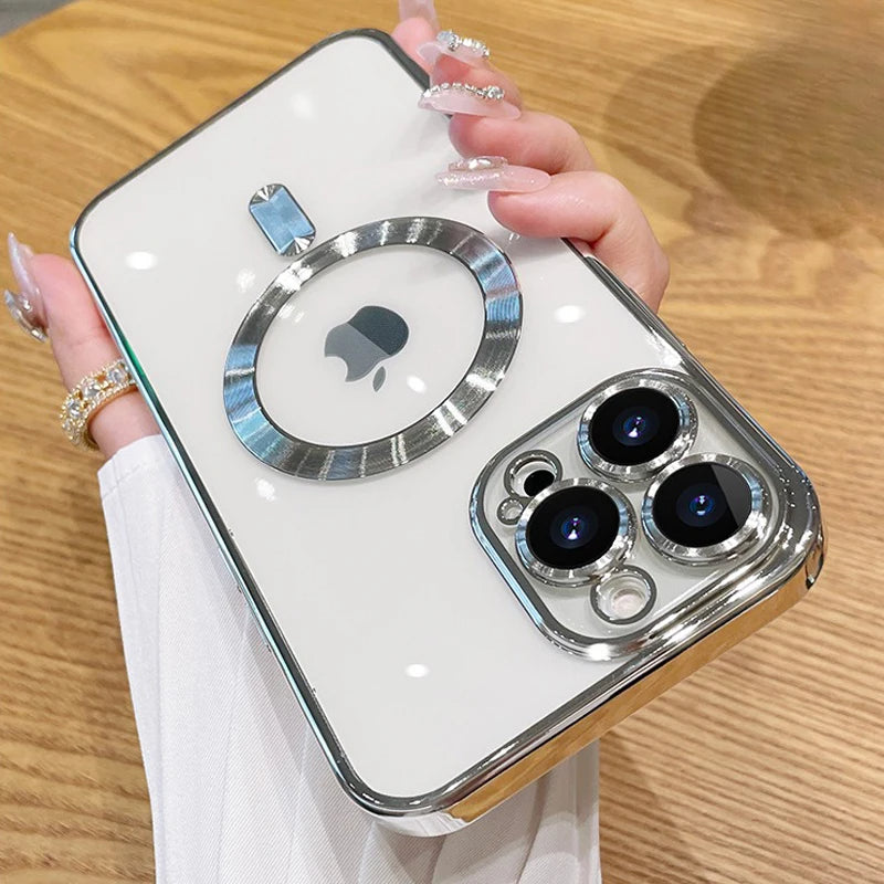 Magnetic Plating Case For iPhone
