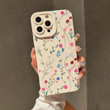 Summer Minimalist Fresh Style Silicone Soft Case For iPhone