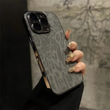 Leopard Texture Leather Case For iPhone