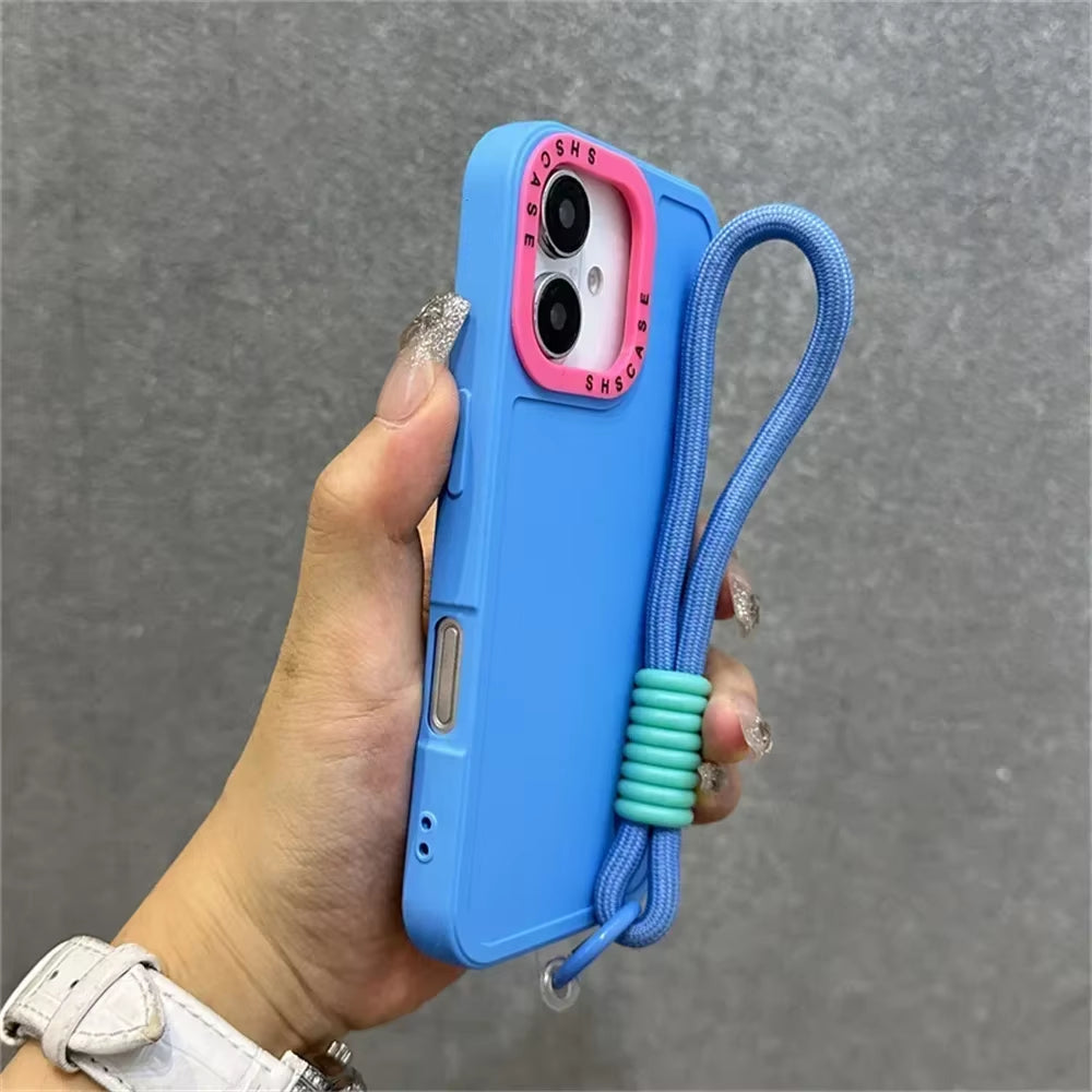 Luxury Wrist Strap Bracelet Lanyard Case For iPhone