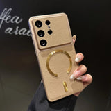 Shockproof Magnetic Leather Case for Samsung