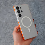 3D Corrugated Pattern Non-slip Matte Clear Case For Samsung