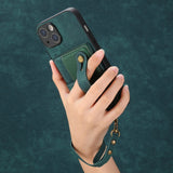Wrist Lanyard Card Holder Kickstand Case for iphone