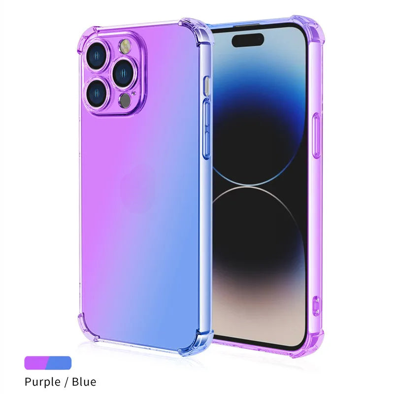 Gradient Airbag TPU Case For iPhone