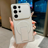 Matte Magnetic Foldable Kickstand Case for Samsung