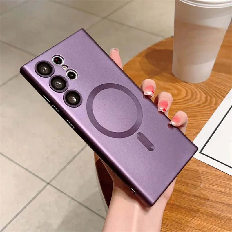Luxury Shockproof Magnetic Wireless Charging For Magsafe Cases For Samsung
