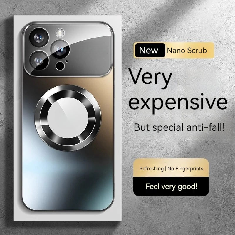 Fashionable Large Window Magnetic Case For iPhone