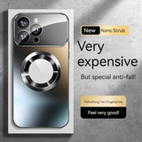 Fashionable Large Window Magnetic Case For iPhone