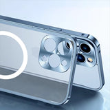 Magsafe Magnetic Metal Aluminum Alloy Translucent Case For iPhone
