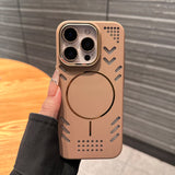 Luxury heat dissipation strong magnetic Magsafe case for iPhone