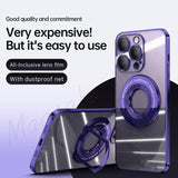 Magnetic Holder Plating Phone Case for iPhone
