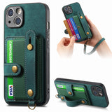 Wrist Lanyard Card Holder Kickstand Case for iphone