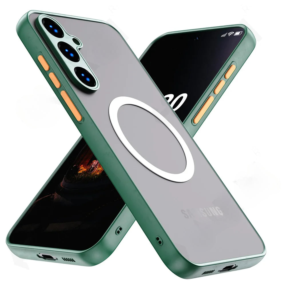 Soft Magnetic Bumper Shockproof Case For Samsung