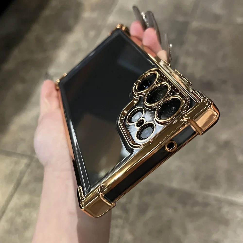 Plating Armor Transparent Case For Samsung