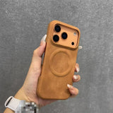 Skin-Feel Magnetic Half-Wrap Leather Case for iphone