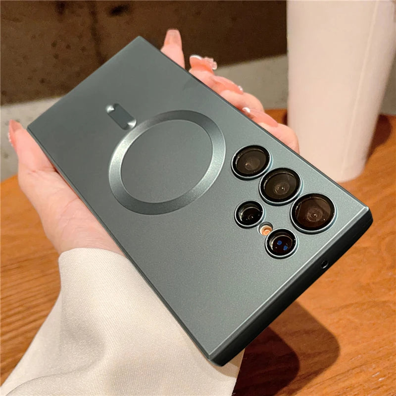 Luxury Shockproof Magnetic Wireless Charging For Magsafe Cases For Samsung